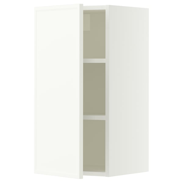 SEKTION Gabinete de pared, blanco/Aspudden blanco mate, 15x15x30 "