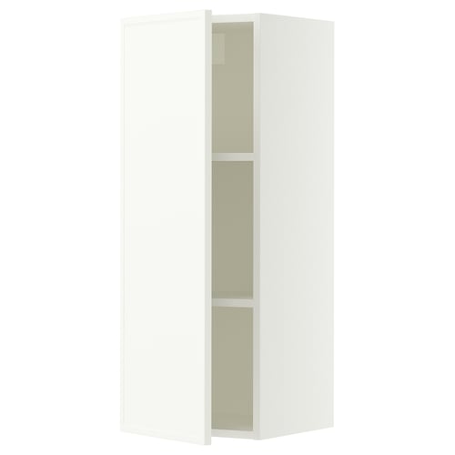 SEKTION Gabinete de pared, blanco/Aspudden blanco mate, 15x15x40 "