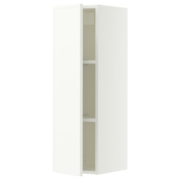 SEKTION Gabinete de pared, blanco/Aspudden blanco mate, 12x15x40 "