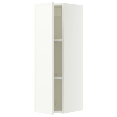 SEKTION Gabinete de pared, blanco/Aspudden blanco mate, 12x15x40 "