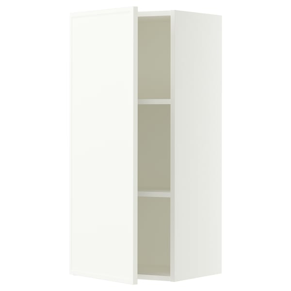 SEKTION Gabinete de pared, blanco/Aspudden blanco mate, 18x15x40 "