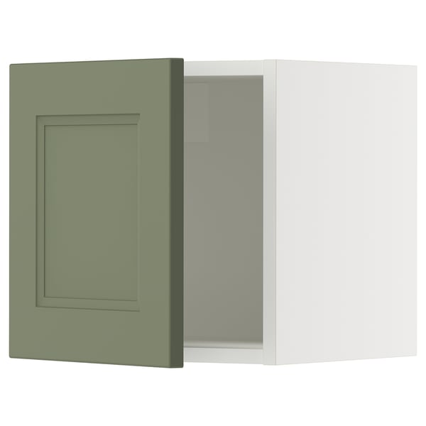 SEKTION Gabinete de pared, blanco/Axstad gris-verde, 15x15x15 "