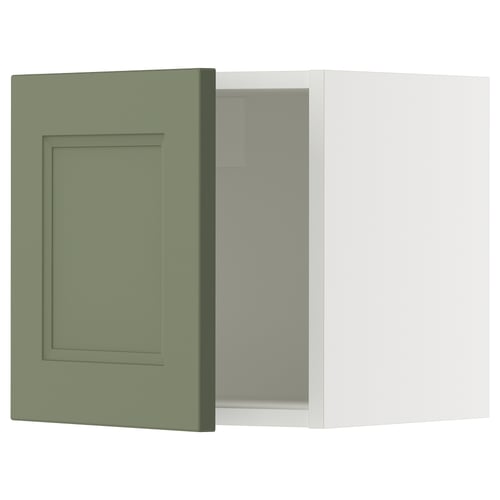 SEKTION Gabinete de pared, blanco/Axstad gris-verde, 15x15x15 "