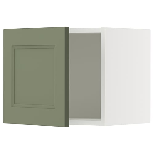 SEKTION Gabinete de pared, blanco/Axstad gris-verde, 18x15x15 "