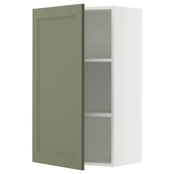 SEKTION Gabinete de pared, blanco/Axstad gris-verde, 24x15x40 "