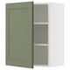 SEKTION Gabinete de pared, blanco/Axstad gris-verde, 24x15x30 "
