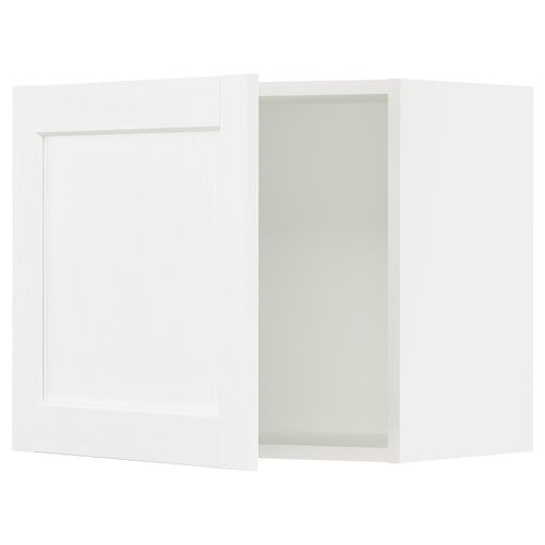 SEKTION Gabinete de pared, blanco Enköping/blanco efecto madera, 24x15x20 "
