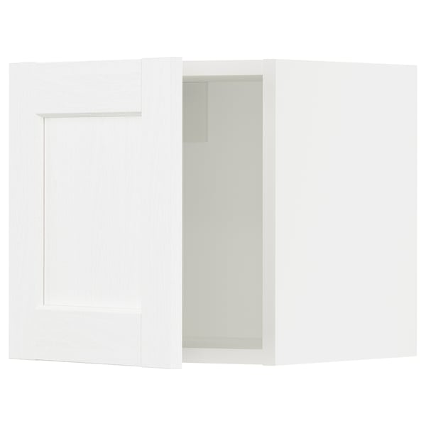 SEKTION Gabinete de pared, blanco Enköping/blanco efecto madera, 15x15x15 "