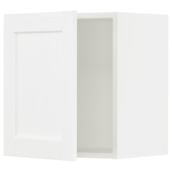 SEKTION Gabinete de pared, blanco Enköping/blanco efecto madera, 18x15x20 "