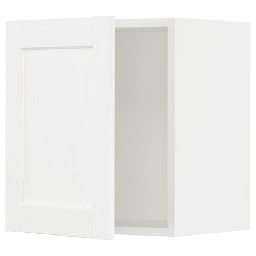 SEKTION Gabinete de pared, blanco Enköping/blanco efecto madera, 18x15x20 "