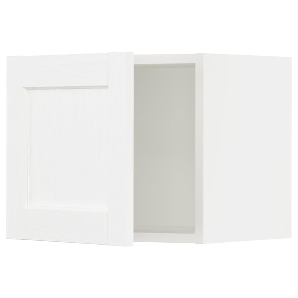 SEKTION Gabinete de pared, blanco Enköping/blanco efecto madera, 18x15x15 "