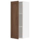 SEKTION Gabinete de pared, blanco Enköping/marrón efecto de nogal, 15x15x40 "