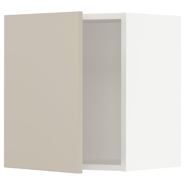 SEKTION Gabinete de pared, blanco/Havstorp beige, 18x15x20 "