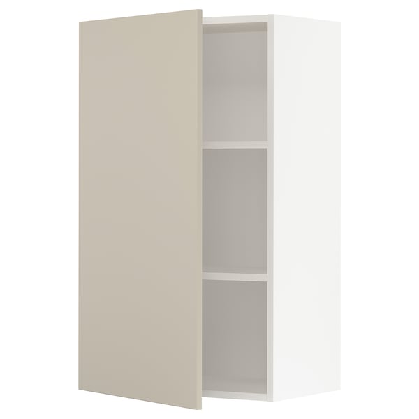 SEKTION Gabinete de pared, blanco/Havstorp beige, 24x15x40 "
