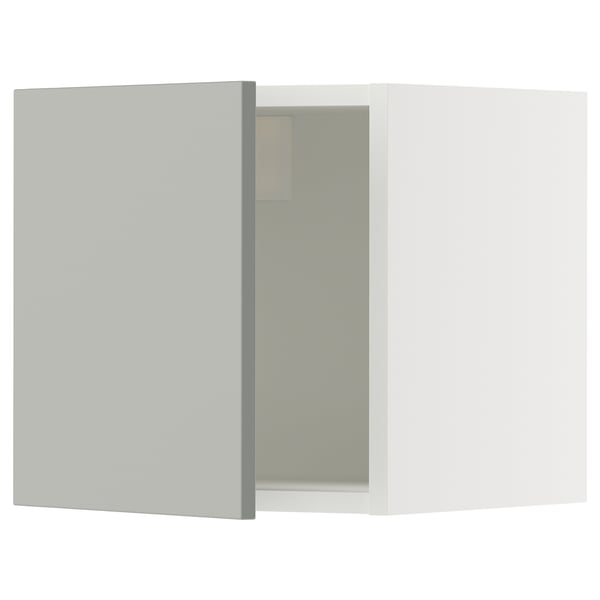 SEKTION Gabinete de pared, blanco/Havstorp gris claro, 15x15x15 "