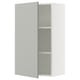 SEKTION Gabinete de pared, blanco/Havstorp gris claro, 24x15x40 "