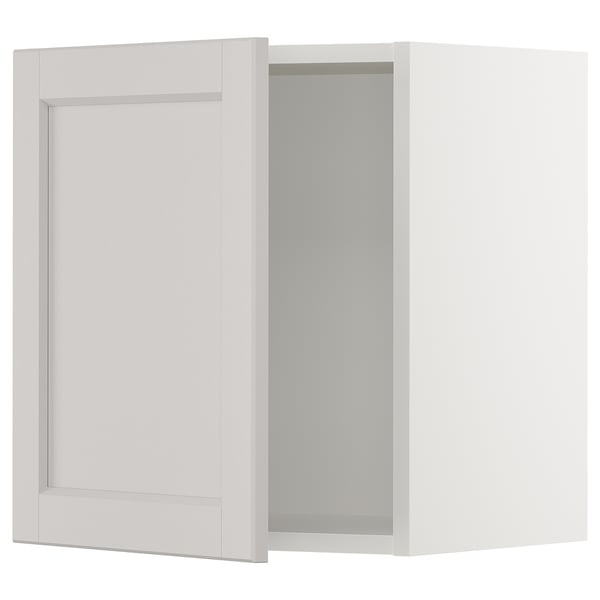SEKTION Gabinete de pared, blanco/Lerhyttan gris claro, 18x15x20 "