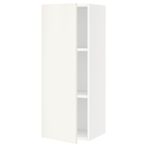 SEKTION Gabinete de pared, blanco/Veddinge blanco, 15x15x40 "