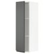 SEKTION Gabinete de pared, blanco/Voxtorp gris oscuro, 12x15x40 "