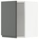 SEKTION Gabinete de pared, blanco/Voxtorp gris oscuro, 15x15x20 "