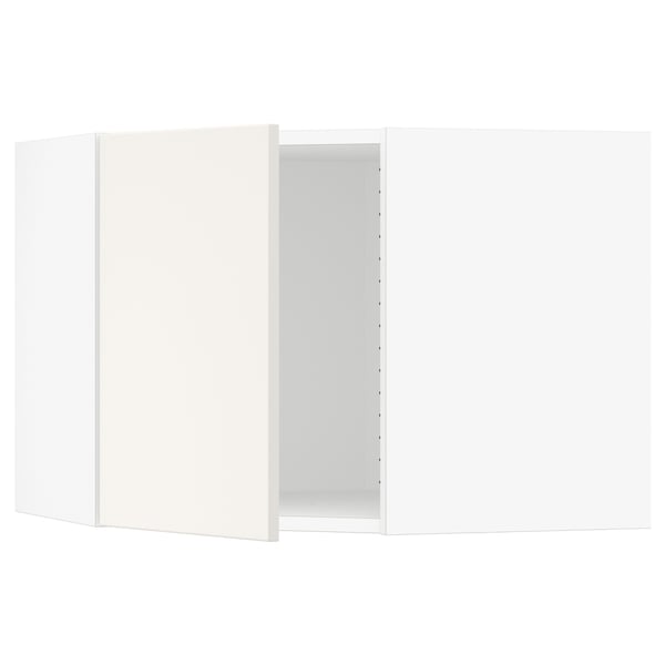 SEKTION Gabinete de pared de esquina, blanco/Veddinge blanco, 26x15x20 "