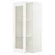SEKTION Gabinete de pared+puerta de vidrio, blanco/Axstad blanco mate, 18x15x40 "