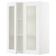 SEKTION Gabinete pared+2 puertas de vidrio, blanco/Axstad blanco mate, 30x15x40 "