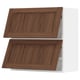 SEKTION Gabinete pared horizontal+2 puertas, blanco Enköping/marrón efecto de nogal, 30x15x30 "