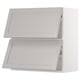 SEKTION Gabinete pared horizontal+2 puertas, blanco/Lerhyttan gris claro, 30x15x30 "