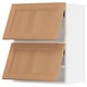 SEKTION Gabinete pared horizontal+2 puertas, blanco/Vedhamn roble, 24x15x30 "