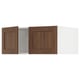 SEKTION Gabinete sup refrig/congelador+2pt, blanco Enköping/marrón efecto de nogal, 36x24x15 "