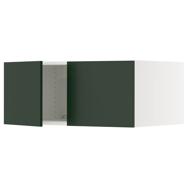 SEKTION Gabinete sup refrig/congelador+2pt, blanco/Havstorp verde oscuro, 36x24x15 "