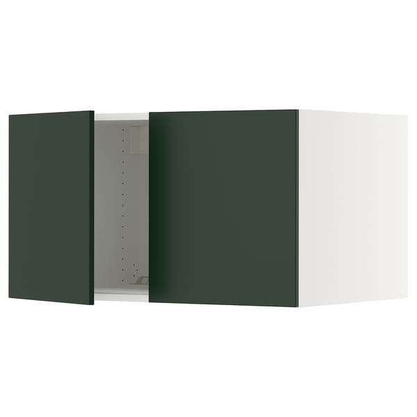 SEKTION Gabinete sup refrig/congelador+2pt, blanco/Havstorp verde oscuro, 36x24x20 "