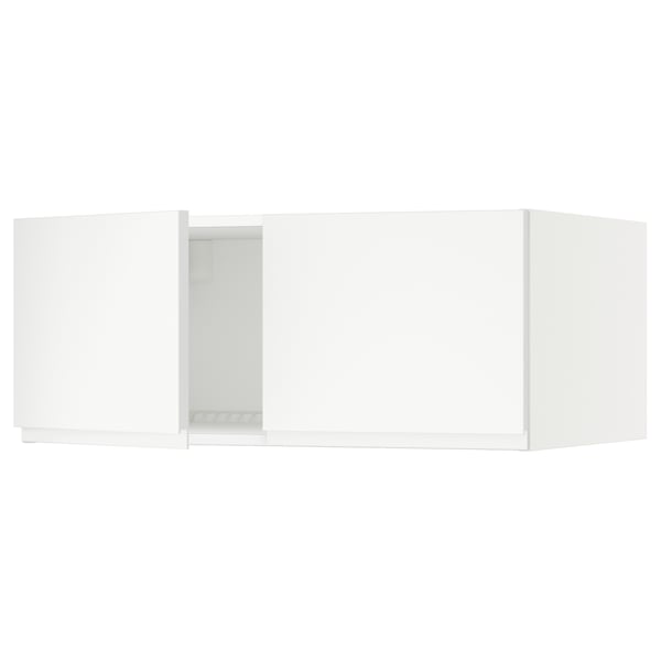 SEKTION Gabinete sup refrig/congelador+2pt, blanco/Voxtorp blanco mate, 36x24x15 "