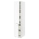 SEKTION / MAXIMERA Gabinete alto+2 prta/estantes/4 cjn, blanco Enköping/blanco efecto madera, 18x24x80 "