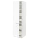 SEKTION / MAXIMERA Gabinete alto+2 prta/estantes/4 cjn, blanco Enköping/blanco efecto madera, 24x24x80 "