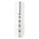 SEKTION / MAXIMERA Gabinete alto+2 prta/estantes/5 cjn, blanco Enköping/blanco efecto madera, 18x24x90 "