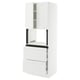 SEKTION / MAXIMERA Gabinete alto micro+2cajones/2prta, blanco/Axstad blanco mate, 30x24x80 "