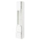 SEKTION / MAXIMERA Gabinete alto+prta vidrio/2cjn/1pt, blanco Enköping/blanco efecto madera, 15x15x90 "