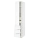 SEKTION / MAXIMERA Gabinete alto+puerta/3 frnt/5 cjn, blanco Enköping/blanco efecto madera, 18x24x90 "