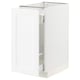 SEKTION / MAXIMERA Gabinete bajo+almacenamiento xtrbl, blanco Enköping/blanco efecto madera, 15x24x30 "