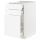 SEKTION / MAXIMERA Gabinete bajo/almcn extraíble/2 cjn, blanco Enköping/blanco efecto madera, 18x24x30 "