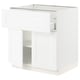 SEKTION / MAXIMERA Gabinete bajo+cajón/2 puertas, blanco Enköping/blanco efecto madera, 30x24x30 "