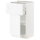 SEKTION / MAXIMERA Gabinete bajo+cajón/puerta, blanco Enköping/blanco efecto madera, 18x15x30 "
