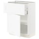 SEKTION / MAXIMERA Gabinete bajo+cajón/puerta, blanco Enköping/blanco efecto madera, 24x15x30 "