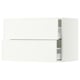 SEKTION / MAXIMERA Gabinete de pared+2 cajones, blanco/Aspudden blanco mate, 30x15x20 "