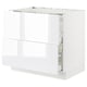 SEKTION / MAXIMERA Gbn bajo estufa/extractor int+cajón, blanco/Ringhult blanco, 36x24x30 "