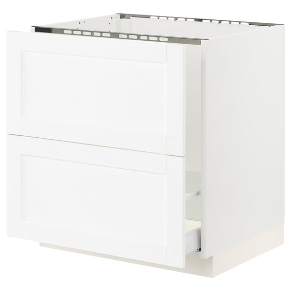 SEKTION / MAXIMERA Gbn bjo freg/clas residuos/2frentes, blanco Enköping/blanco efecto madera, 30x24x30 "