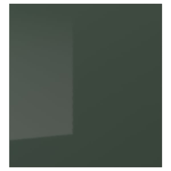 SELSVIKEN Puerta, alto brillo verde oliva oscuro, 23 1/2x25 1/8 "