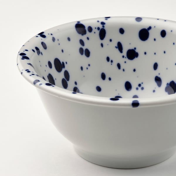 SILVERSIDA Tazón, con diseño/azul, 5 ½ "